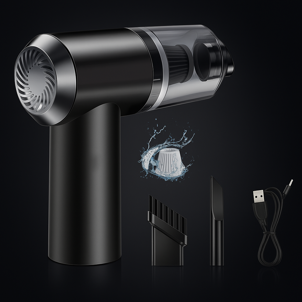 Portable Air Duster Wireless Vacuum Cleaner  (1 year-warrenty)
