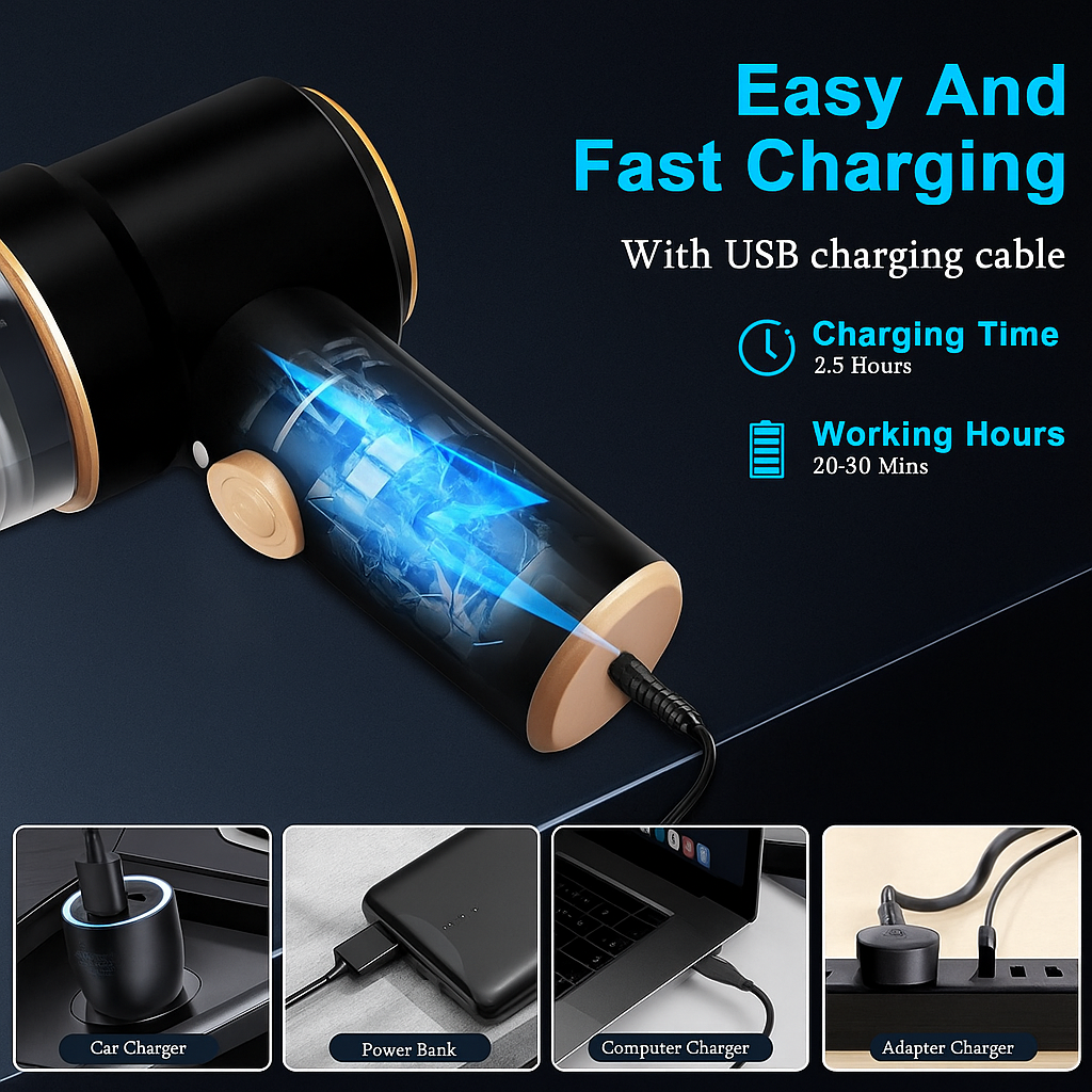 Portable Air Duster Wireless Vacuum Cleaner  (1 year-warrenty)